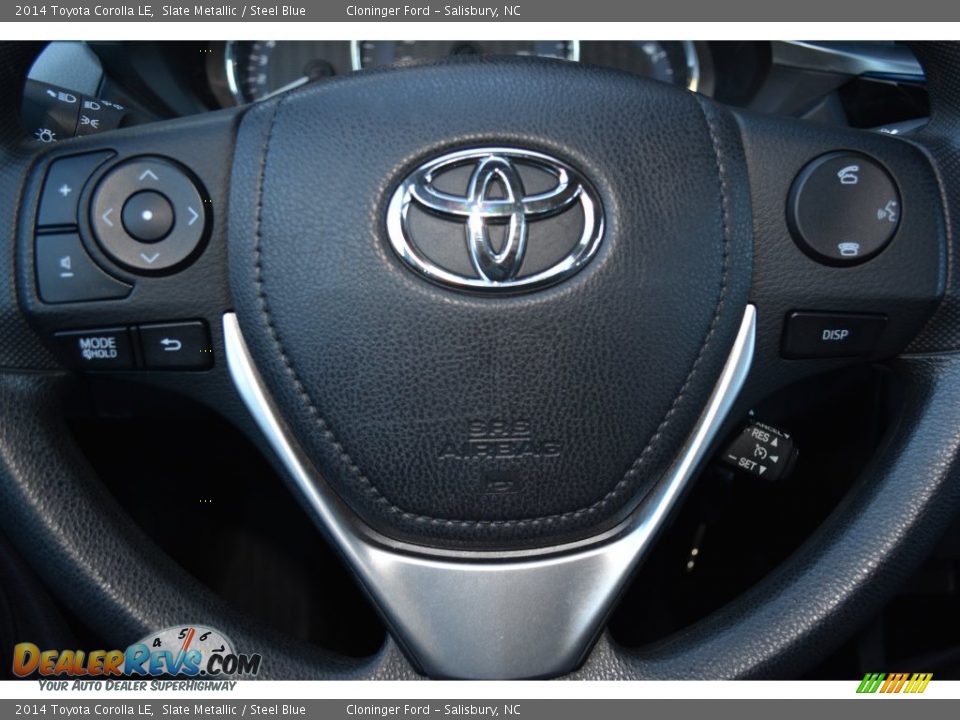 2014 Toyota Corolla LE Slate Metallic / Steel Blue Photo #23