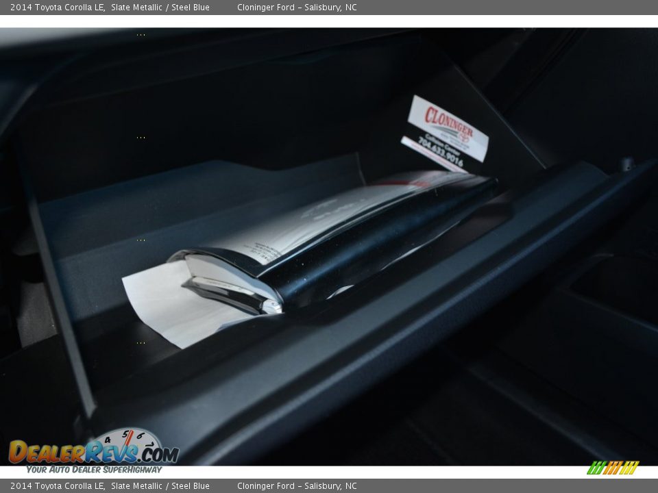 2014 Toyota Corolla LE Slate Metallic / Steel Blue Photo #26