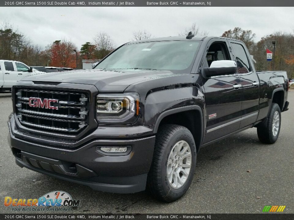 2016 GMC Sierra 1500 SLE Double Cab 4WD Iridium Metallic / Jet Black Photo #1