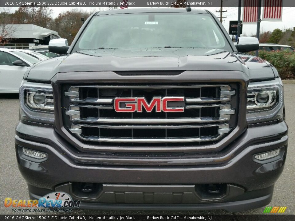 2016 GMC Sierra 1500 SLE Double Cab 4WD Iridium Metallic / Jet Black Photo #2