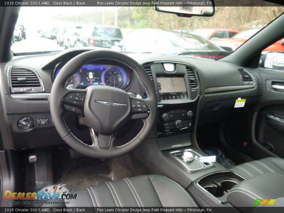 Black Interior - 2016 Chrysler 300 S AWD Photo #11