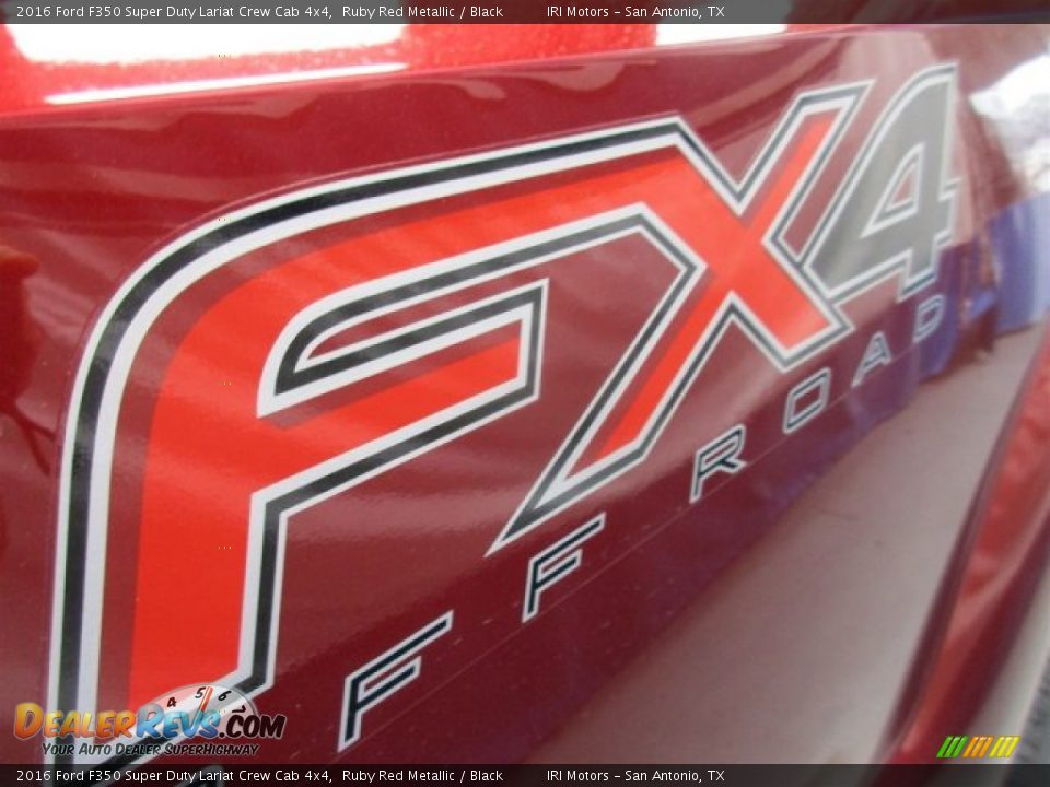 2016 Ford F350 Super Duty Lariat Crew Cab 4x4 Ruby Red Metallic / Black Photo #10