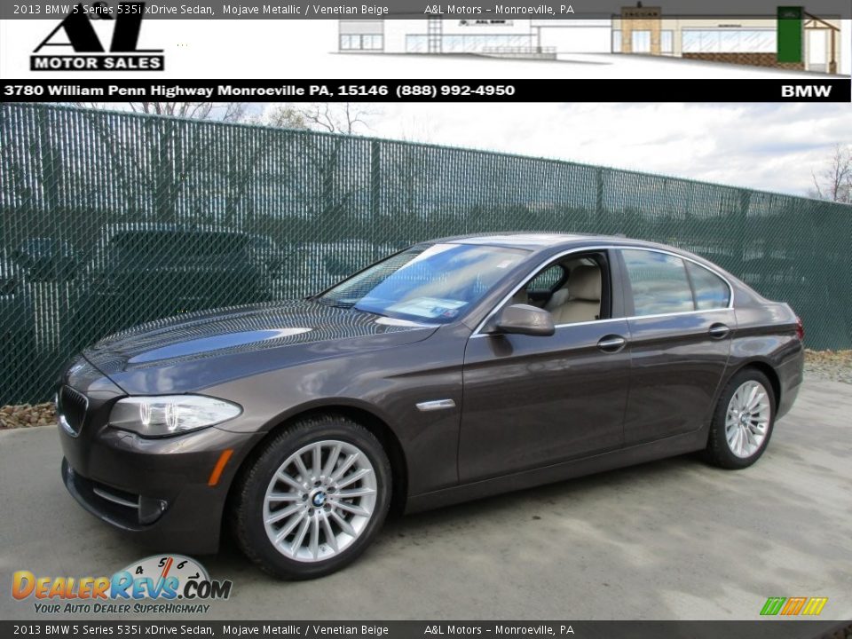 2013 BMW 5 Series 535i xDrive Sedan Mojave Metallic / Venetian Beige Photo #1
