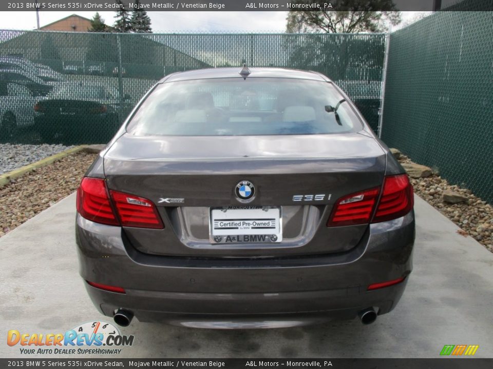 2013 BMW 5 Series 535i xDrive Sedan Mojave Metallic / Venetian Beige Photo #5