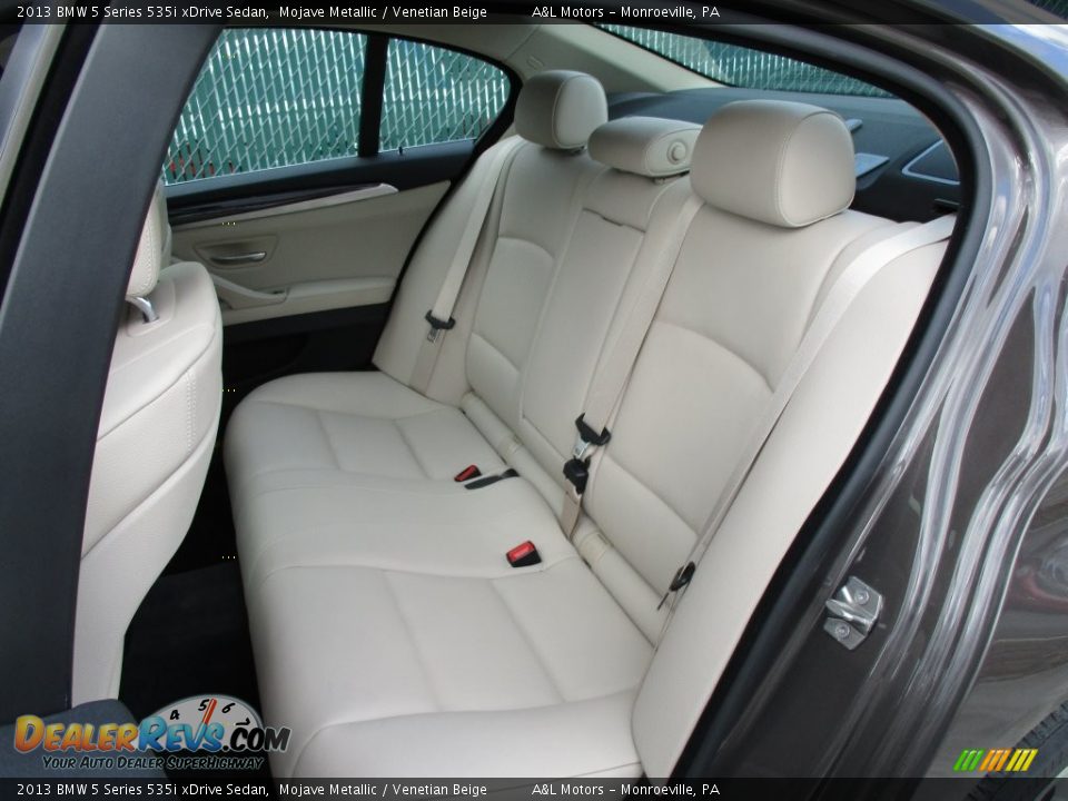 Rear Seat of 2013 BMW 5 Series 535i xDrive Sedan Photo #13