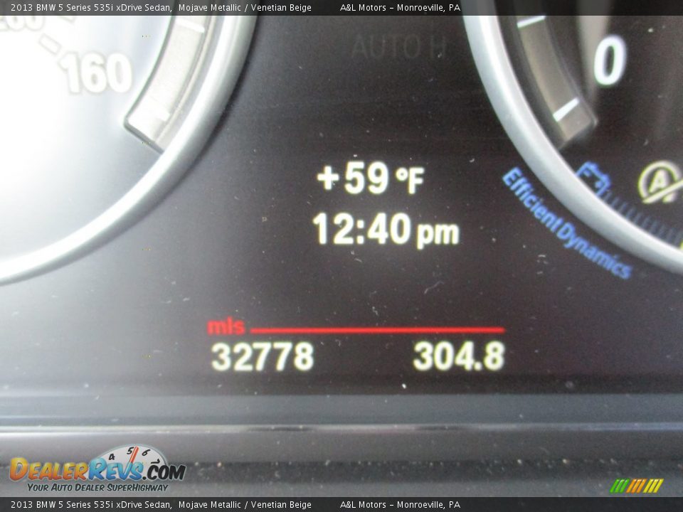 2013 BMW 5 Series 535i xDrive Sedan Mojave Metallic / Venetian Beige Photo #20