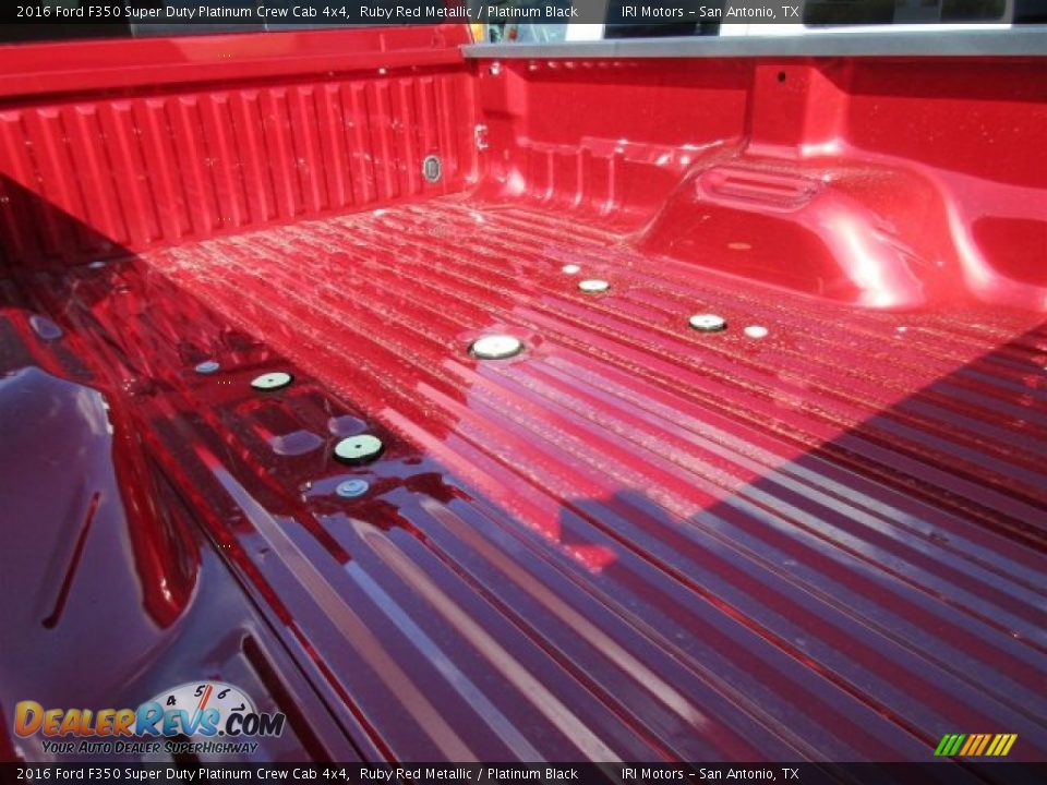 2016 Ford F350 Super Duty Platinum Crew Cab 4x4 Ruby Red Metallic / Platinum Black Photo #6