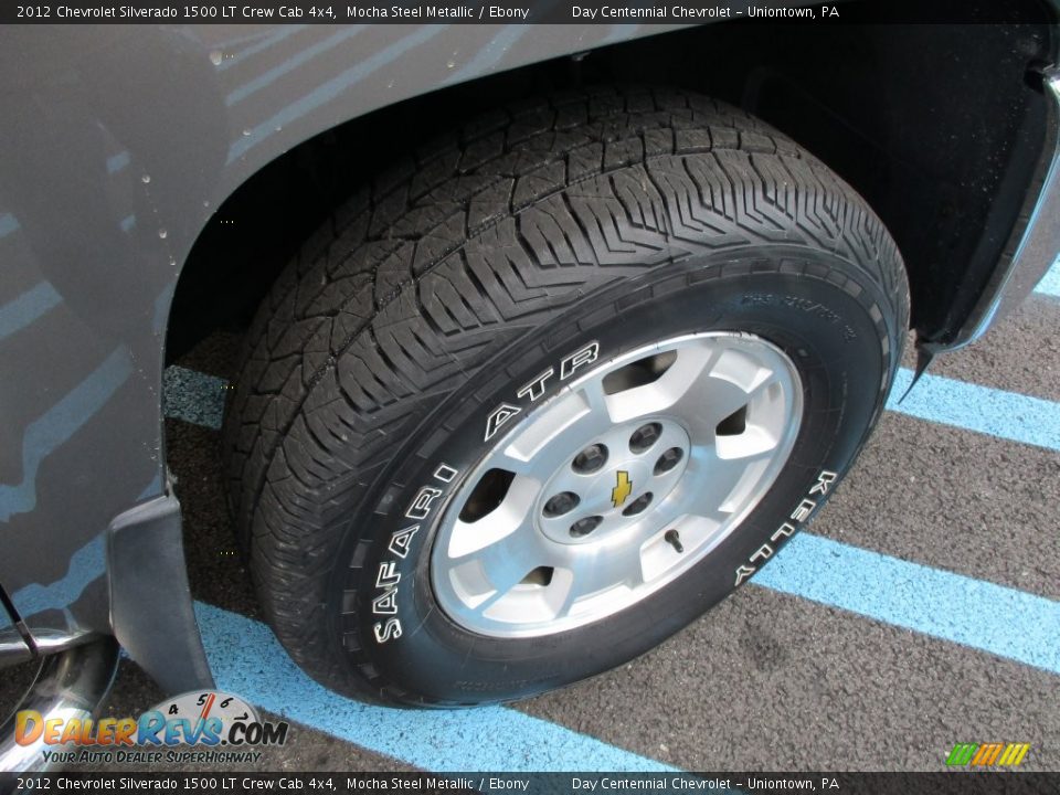 2012 Chevrolet Silverado 1500 LT Crew Cab 4x4 Mocha Steel Metallic / Ebony Photo #15