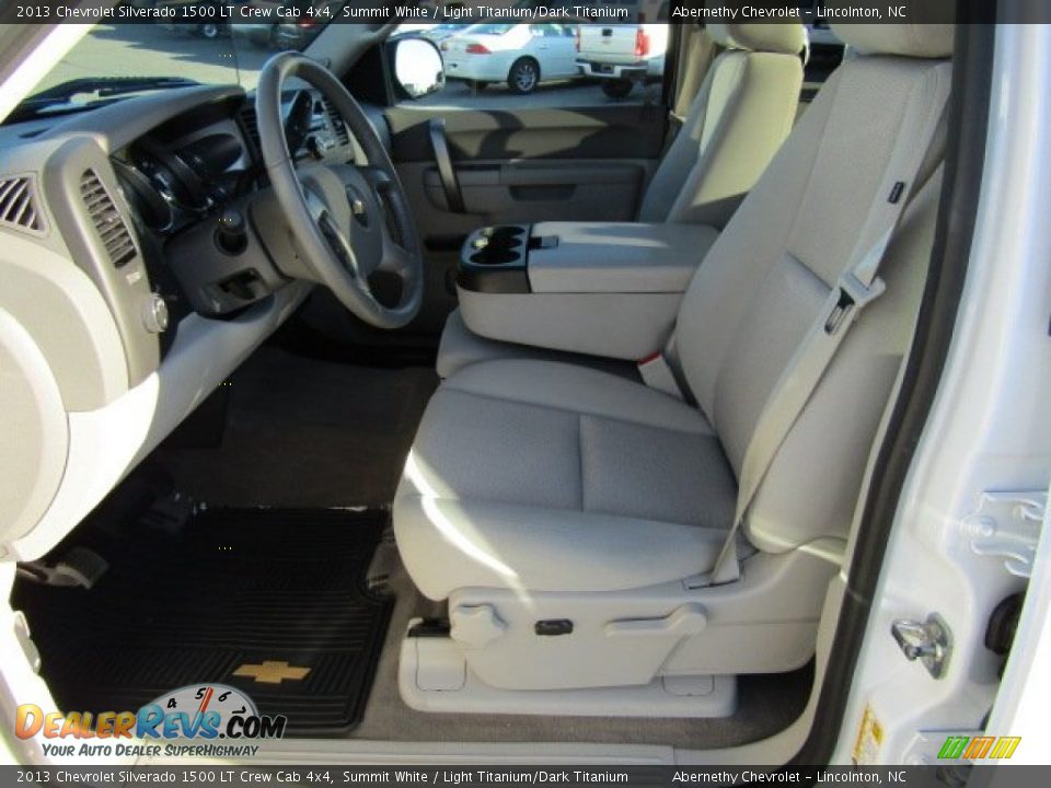 2013 Chevrolet Silverado 1500 LT Crew Cab 4x4 Summit White / Light Titanium/Dark Titanium Photo #9