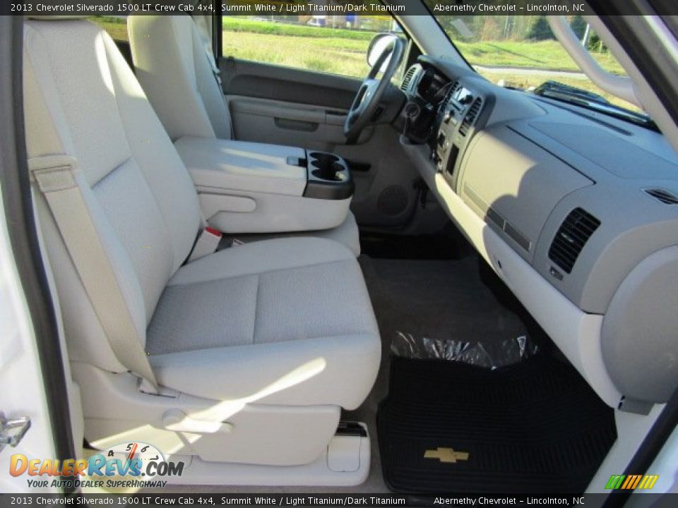 2013 Chevrolet Silverado 1500 LT Crew Cab 4x4 Summit White / Light Titanium/Dark Titanium Photo #17