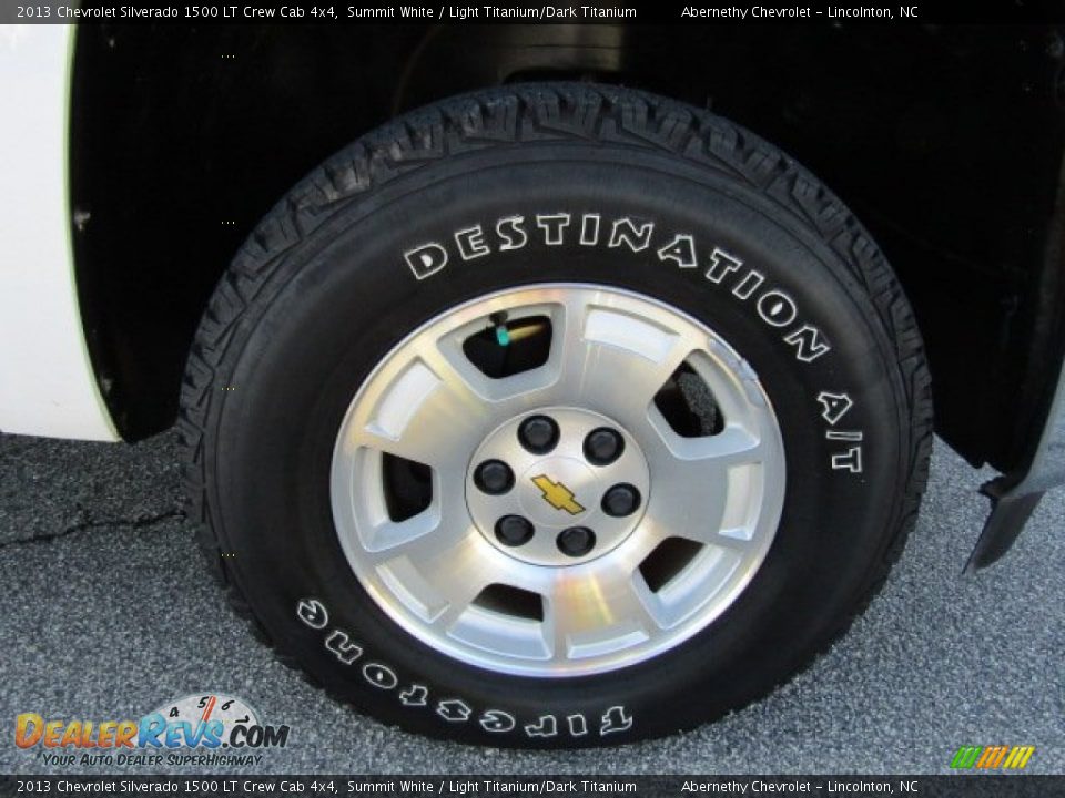 2013 Chevrolet Silverado 1500 LT Crew Cab 4x4 Summit White / Light Titanium/Dark Titanium Photo #24