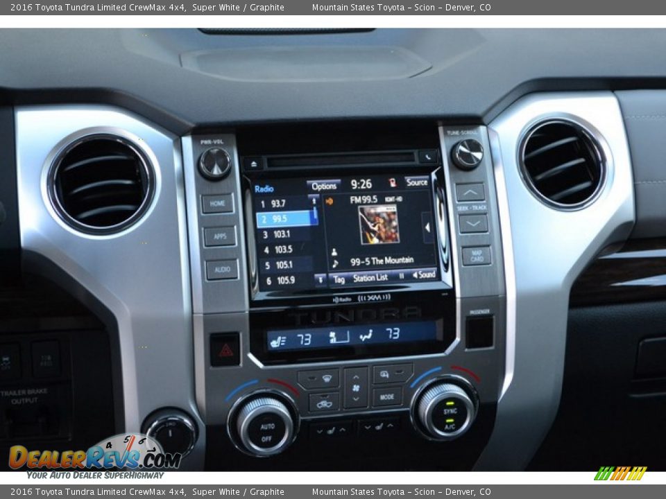 2016 Toyota Tundra Limited CrewMax 4x4 Super White / Graphite Photo #7