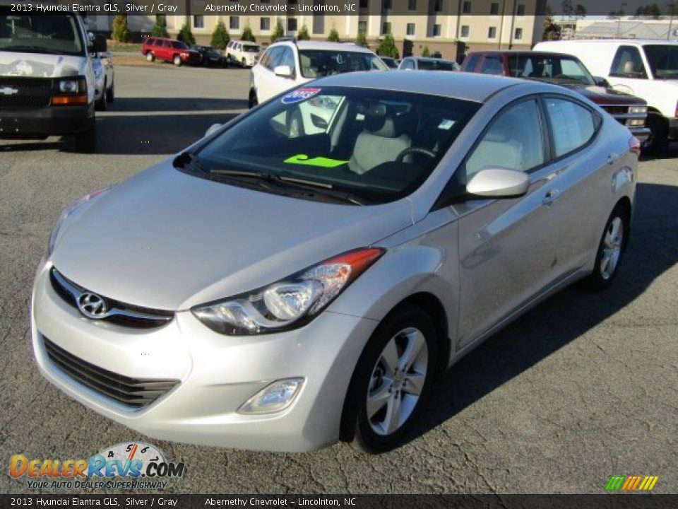 2013 Hyundai Elantra GLS Silver / Gray Photo #2