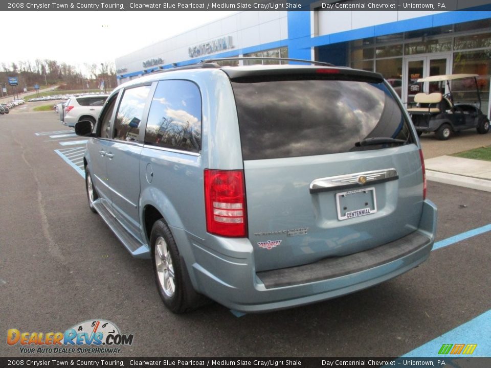2008 Chrysler Town & Country Touring Clearwater Blue Pearlcoat / Medium Slate Gray/Light Shale Photo #4