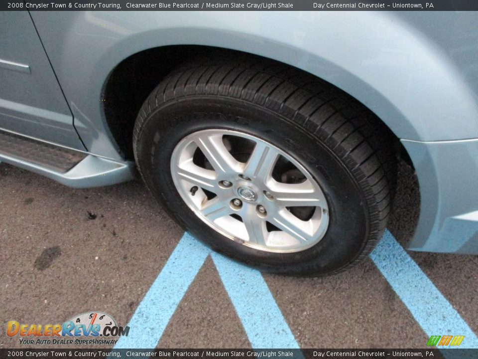 2008 Chrysler Town & Country Touring Clearwater Blue Pearlcoat / Medium Slate Gray/Light Shale Photo #10