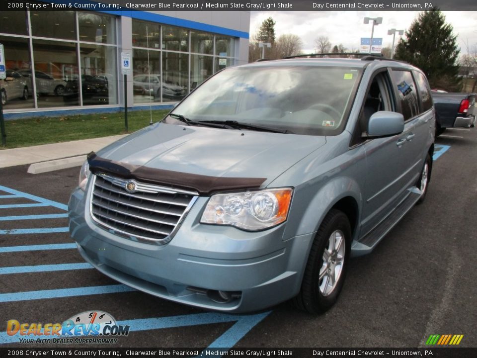 2008 Chrysler Town & Country Touring Clearwater Blue Pearlcoat / Medium Slate Gray/Light Shale Photo #13