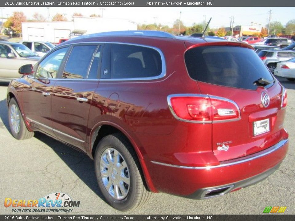 2016 Buick Enclave Leather Crimson Red Tintcoat / Choccachino/Cocoa Photo #4