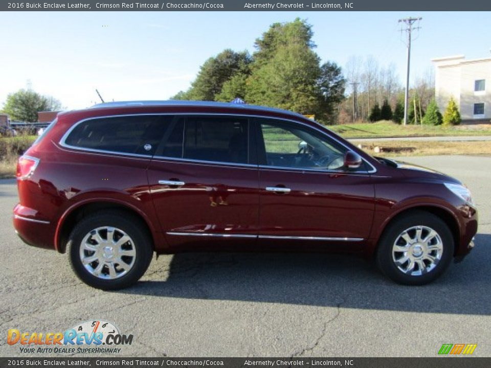 2016 Buick Enclave Leather Crimson Red Tintcoat / Choccachino/Cocoa Photo #6