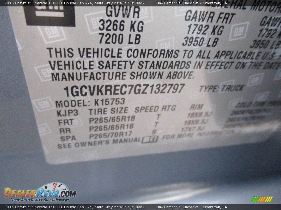 2016 Chevrolet Silverado 1500 LT Double Cab 4x4 Slate Grey Metallic / Jet Black Photo #19