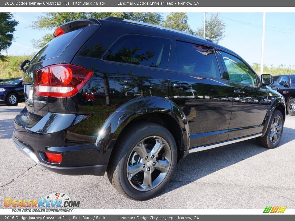 2016 Dodge Journey Crossroad Plus Pitch Black / Black Photo #3