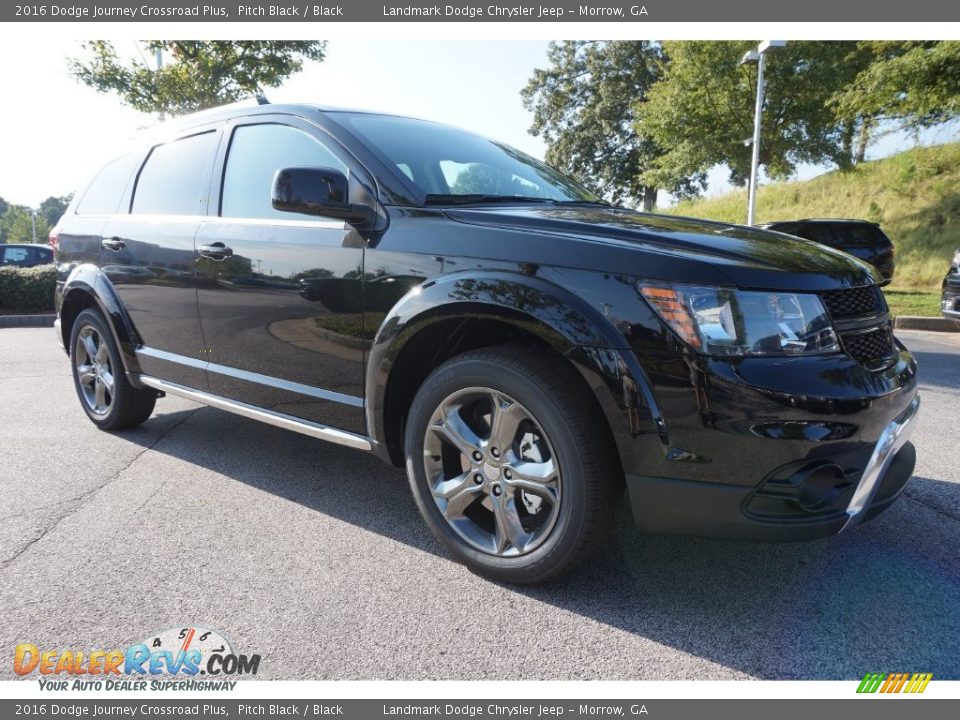 2016 Dodge Journey Crossroad Plus Pitch Black / Black Photo #4