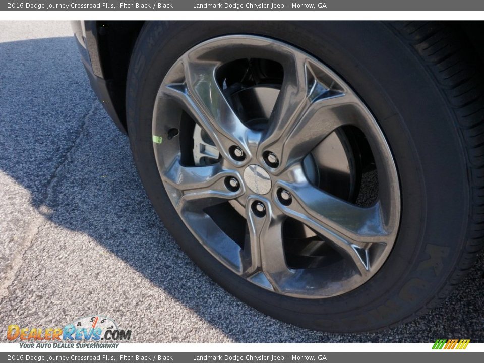 2016 Dodge Journey Crossroad Plus Pitch Black / Black Photo #6