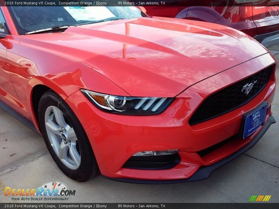 2016 Ford Mustang V6 Coupe Competition Orange / Ebony Photo #4
