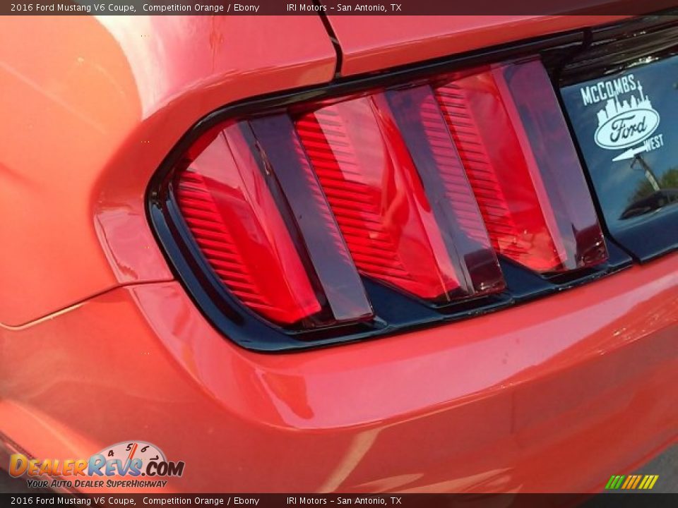 2016 Ford Mustang V6 Coupe Competition Orange / Ebony Photo #10