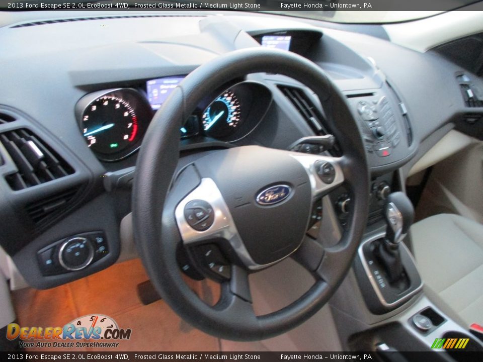 2013 Ford Escape SE 2.0L EcoBoost 4WD Frosted Glass Metallic / Medium Light Stone Photo #10
