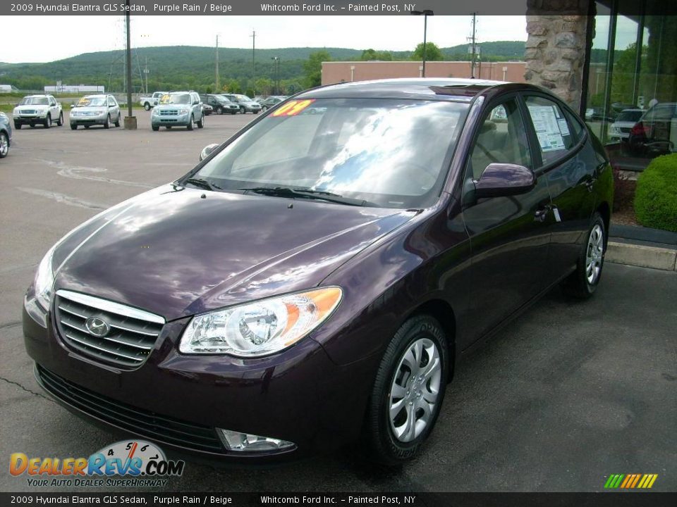 2009 Hyundai Elantra GLS Sedan Purple Rain / Beige Photo #1