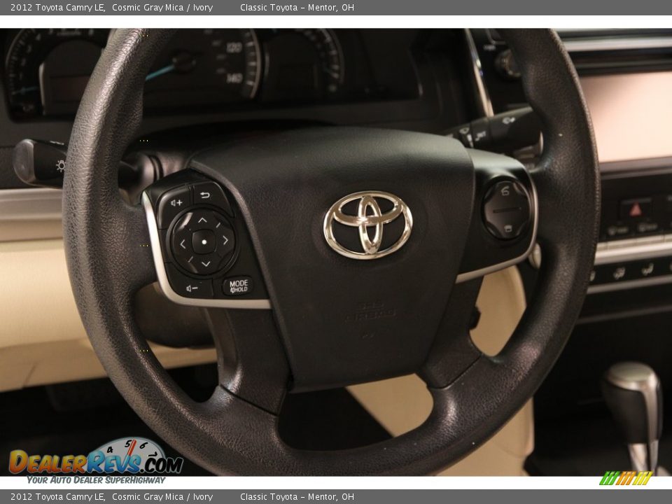2012 Toyota Camry LE Cosmic Gray Mica / Ivory Photo #6