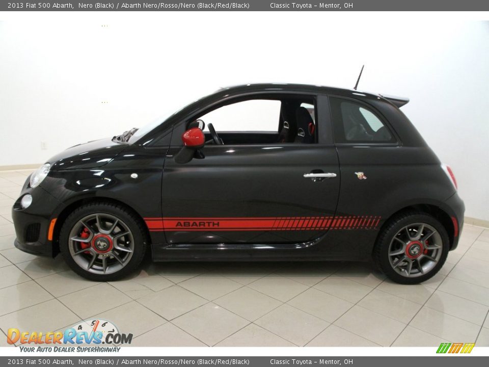 2013 Fiat 500 Abarth Nero (Black) / Abarth Nero/Rosso/Nero (Black/Red/Black) Photo #5