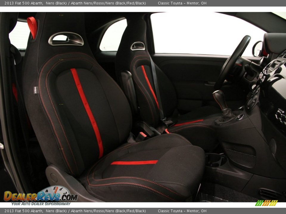 2013 Fiat 500 Abarth Nero (Black) / Abarth Nero/Rosso/Nero (Black/Red/Black) Photo #18