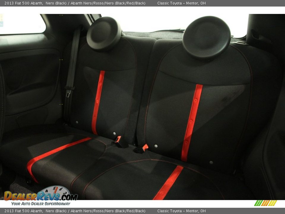 2013 Fiat 500 Abarth Nero (Black) / Abarth Nero/Rosso/Nero (Black/Red/Black) Photo #20