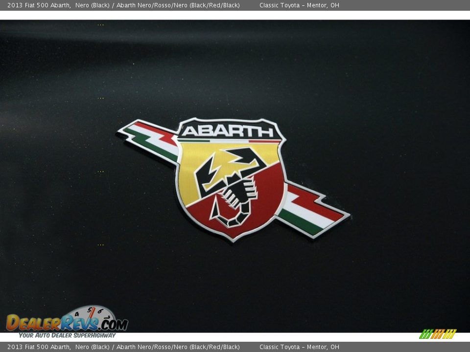2013 Fiat 500 Abarth Nero (Black) / Abarth Nero/Rosso/Nero (Black/Red/Black) Photo #25