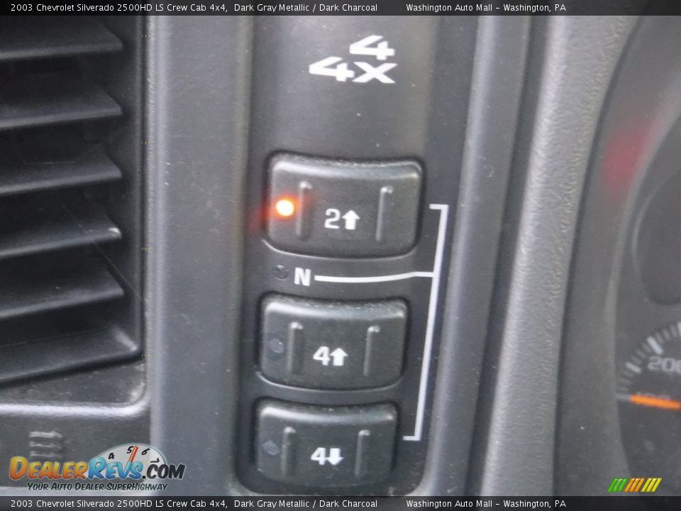 2003 Chevrolet Silverado 2500HD LS Crew Cab 4x4 Dark Gray Metallic / Dark Charcoal Photo #12