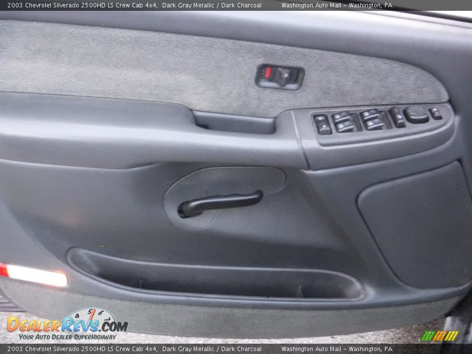 2003 Chevrolet Silverado 2500HD LS Crew Cab 4x4 Dark Gray Metallic / Dark Charcoal Photo #13
