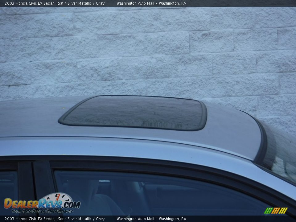 2003 Honda Civic EX Sedan Satin Silver Metallic / Gray Photo #4