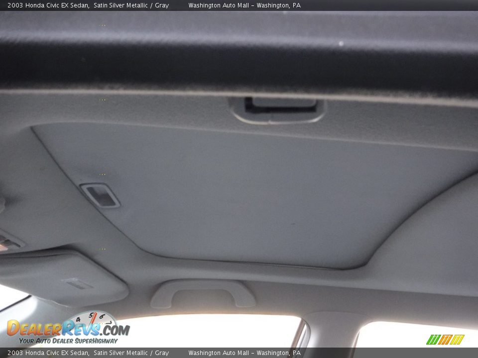 2003 Honda Civic EX Sedan Satin Silver Metallic / Gray Photo #9