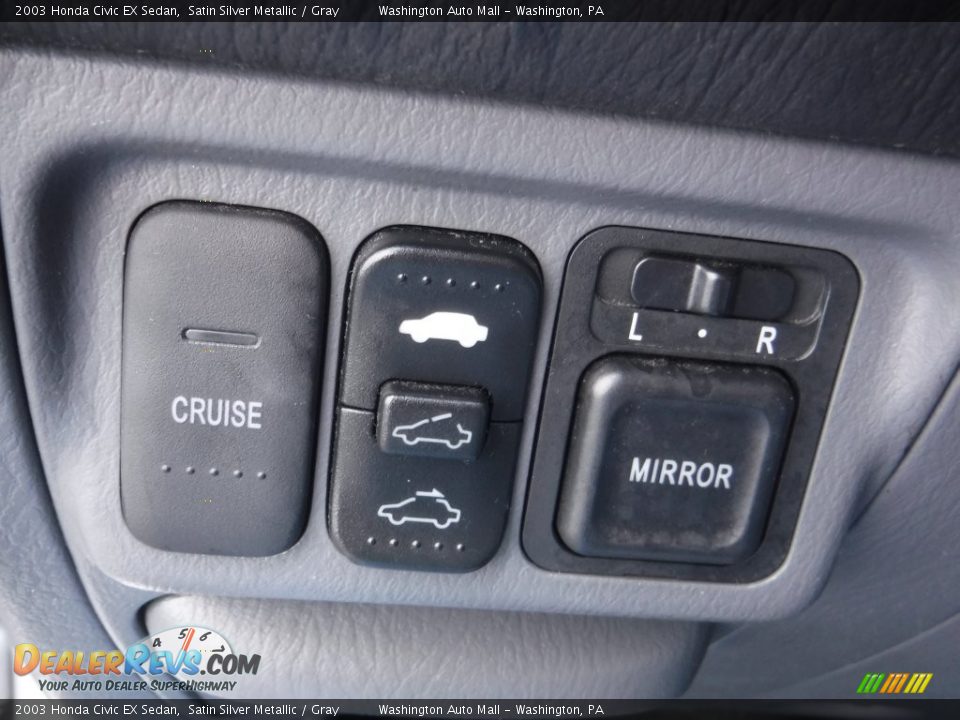 2003 Honda Civic EX Sedan Satin Silver Metallic / Gray Photo #14