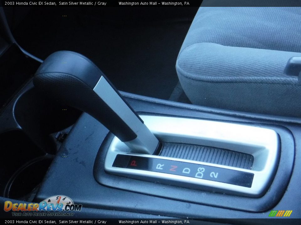 2003 Honda Civic EX Sedan Satin Silver Metallic / Gray Photo #17