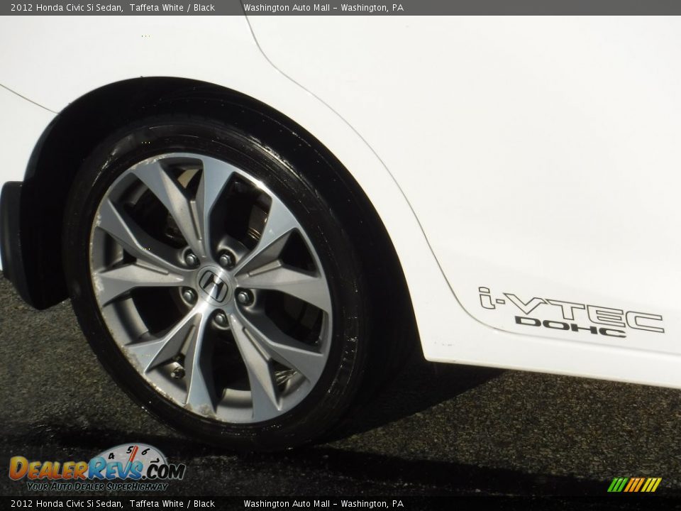 2012 Honda Civic Si Sedan Taffeta White / Black Photo #3