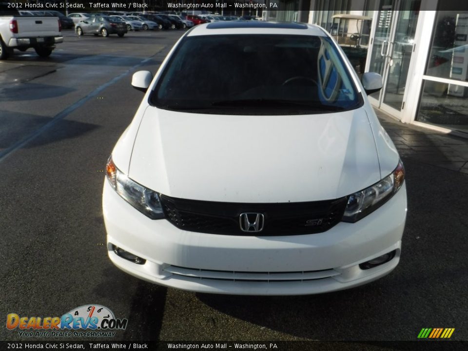 2012 Honda Civic Si Sedan Taffeta White / Black Photo #5