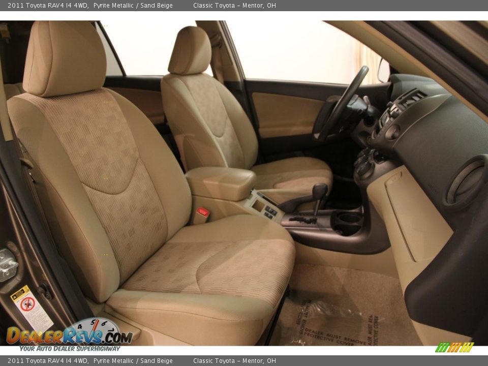 2011 Toyota RAV4 I4 4WD Pyrite Metallic / Sand Beige Photo #10