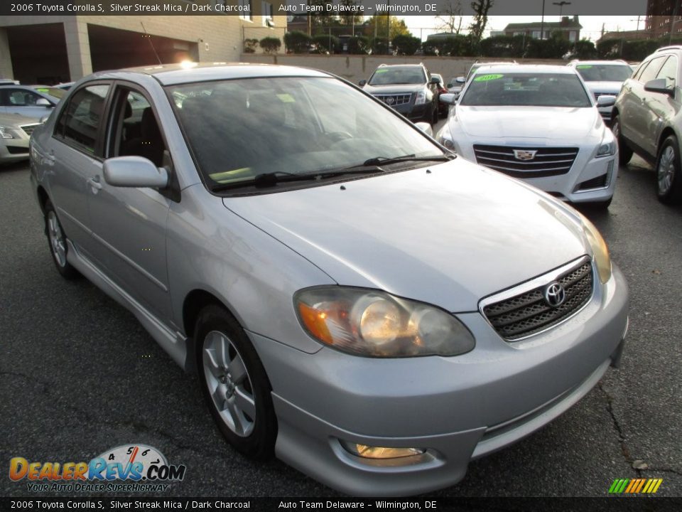 2006 Toyota Corolla S Silver Streak Mica / Dark Charcoal Photo #8