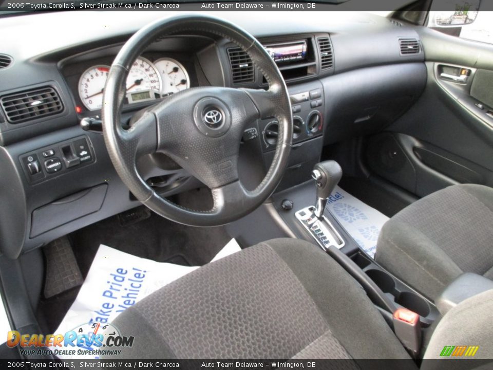2006 Toyota Corolla S Silver Streak Mica / Dark Charcoal Photo #11