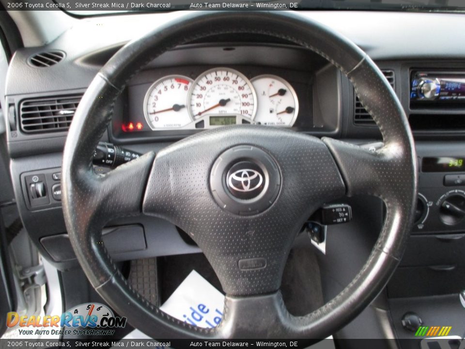2006 Toyota Corolla S Silver Streak Mica / Dark Charcoal Photo #12