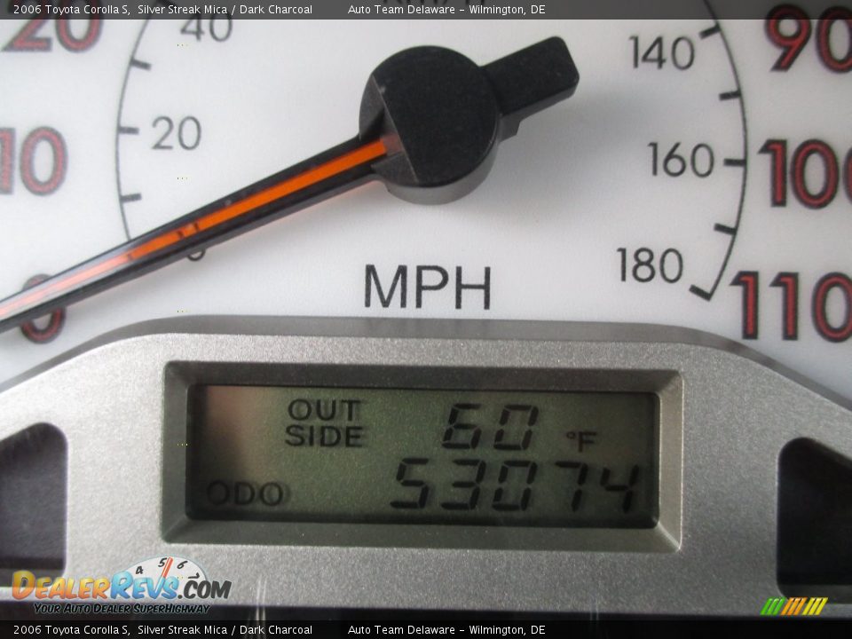 2006 Toyota Corolla S Silver Streak Mica / Dark Charcoal Photo #14