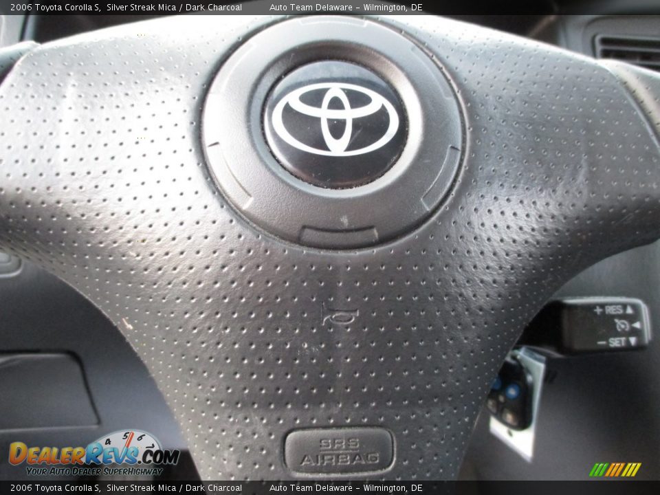 2006 Toyota Corolla S Silver Streak Mica / Dark Charcoal Photo #36