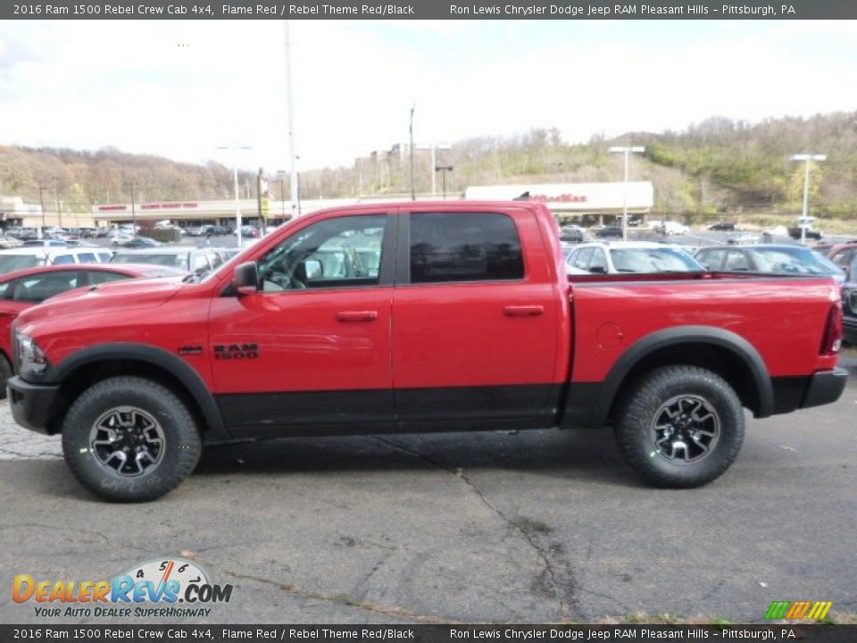Flame Red 2016 Ram 1500 Rebel Crew Cab 4x4 Photo #2